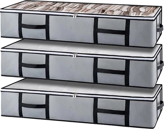 Scatola di stoccaggio pieghevole \ Organizzatore di cassetti pieghevole \ Borse di stoccaggio per abbigliamento 3 Pack