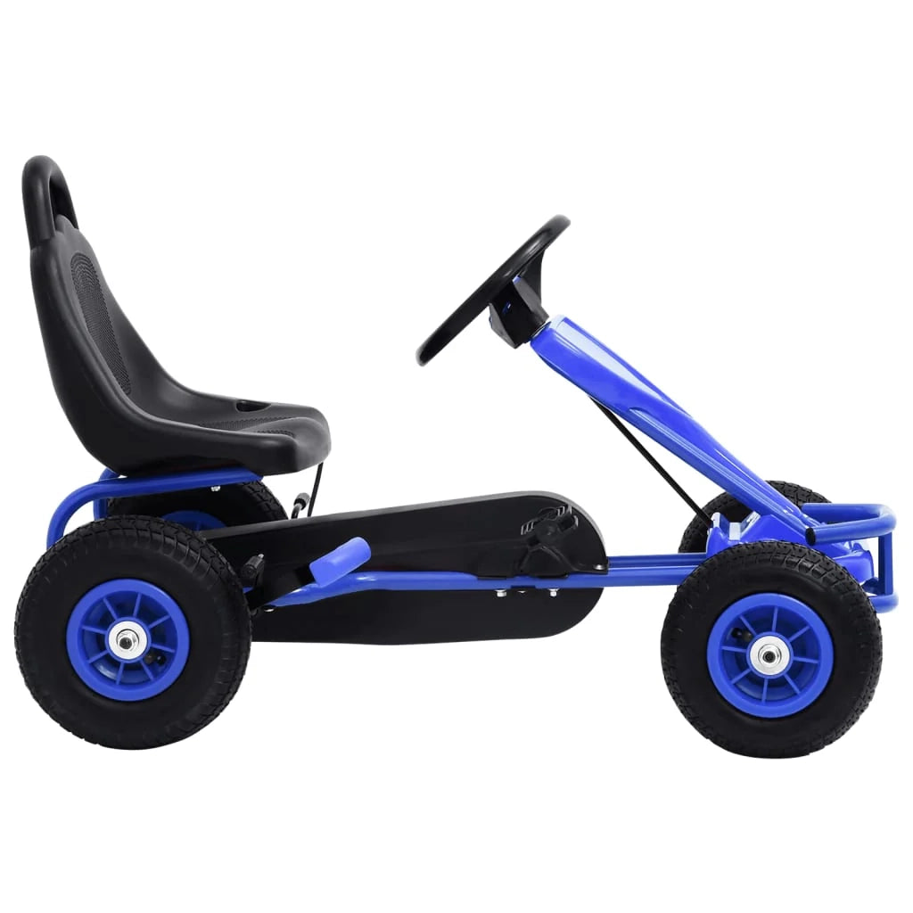 Go-kart a pedali con gomme blu 02_0005219