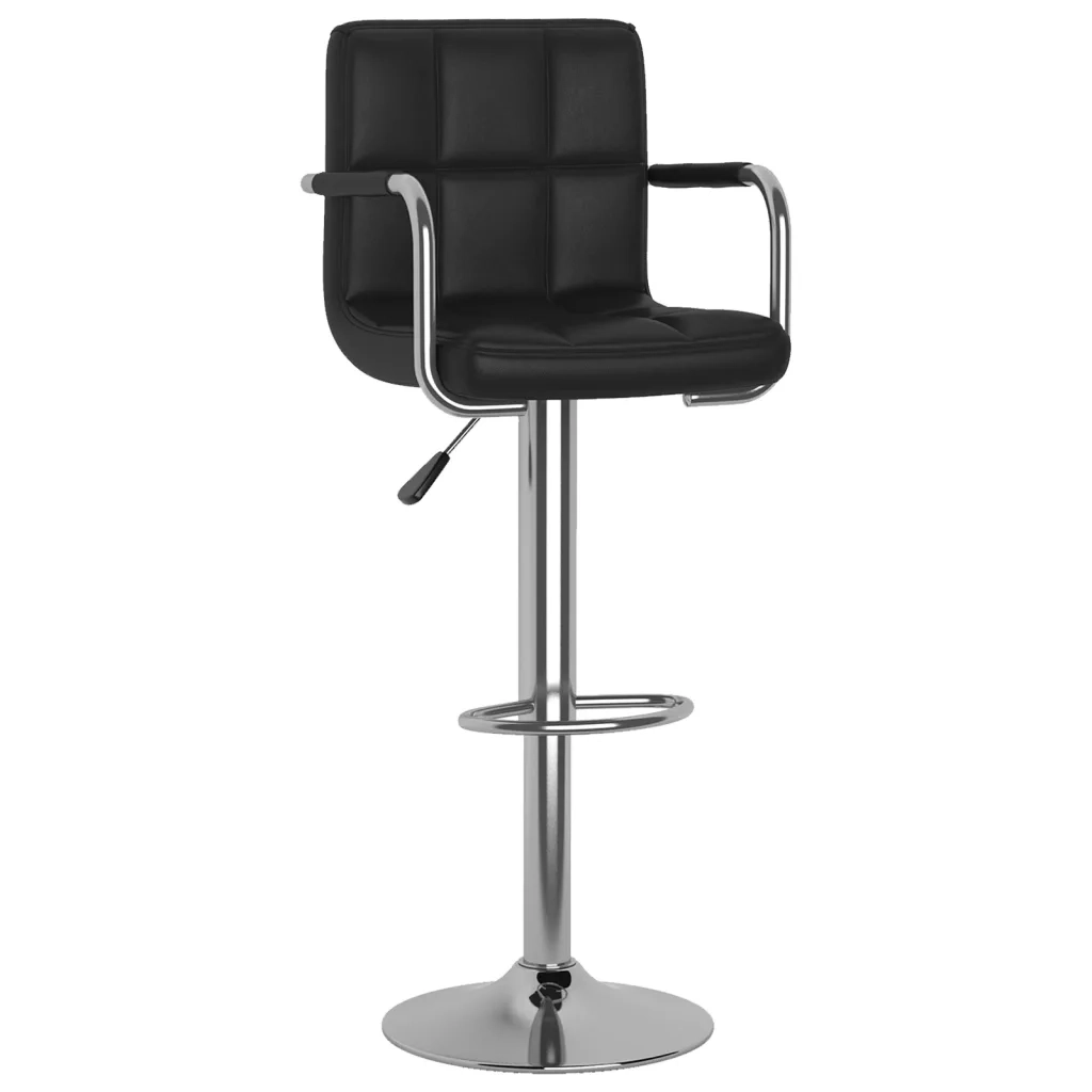 Sgabelli da Bar 2 pz Neri in Similpelle  cod mxl 58304