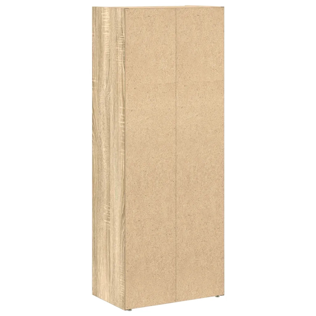 Libreria-Scaffale per Libri-Mobile di Stoccaggio Rovere Sonoma 40x24x102 cm in Legno Multistrato