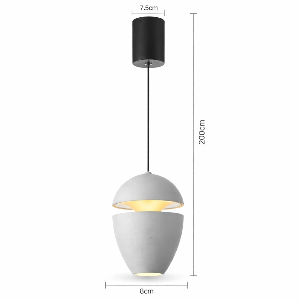 LAMPADA SOSPENSIONE LED 10W REGOLABILE 3 COLORI 3000K 4000K 6000K 480LM LP006