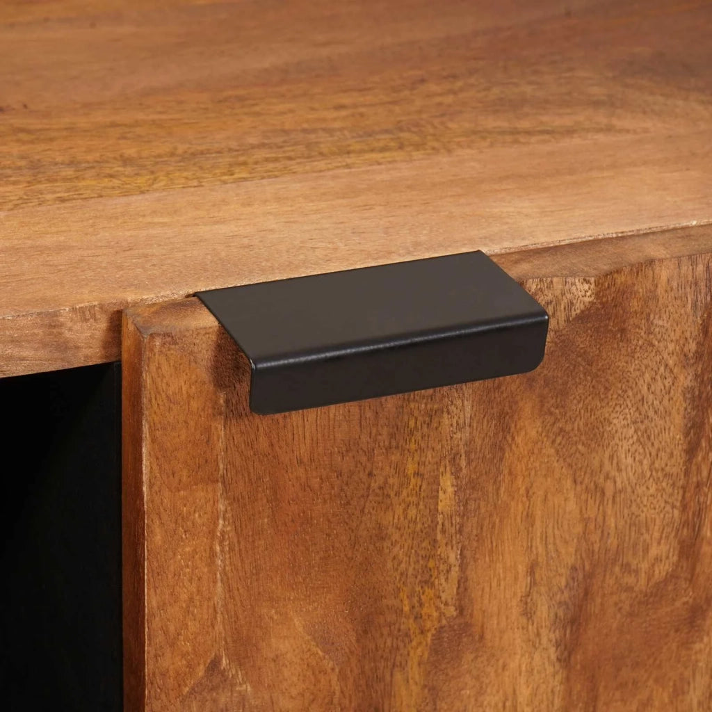 Credenza con porta Finitura Marrone Acacia 90 x 33 x 75 cm 4017928