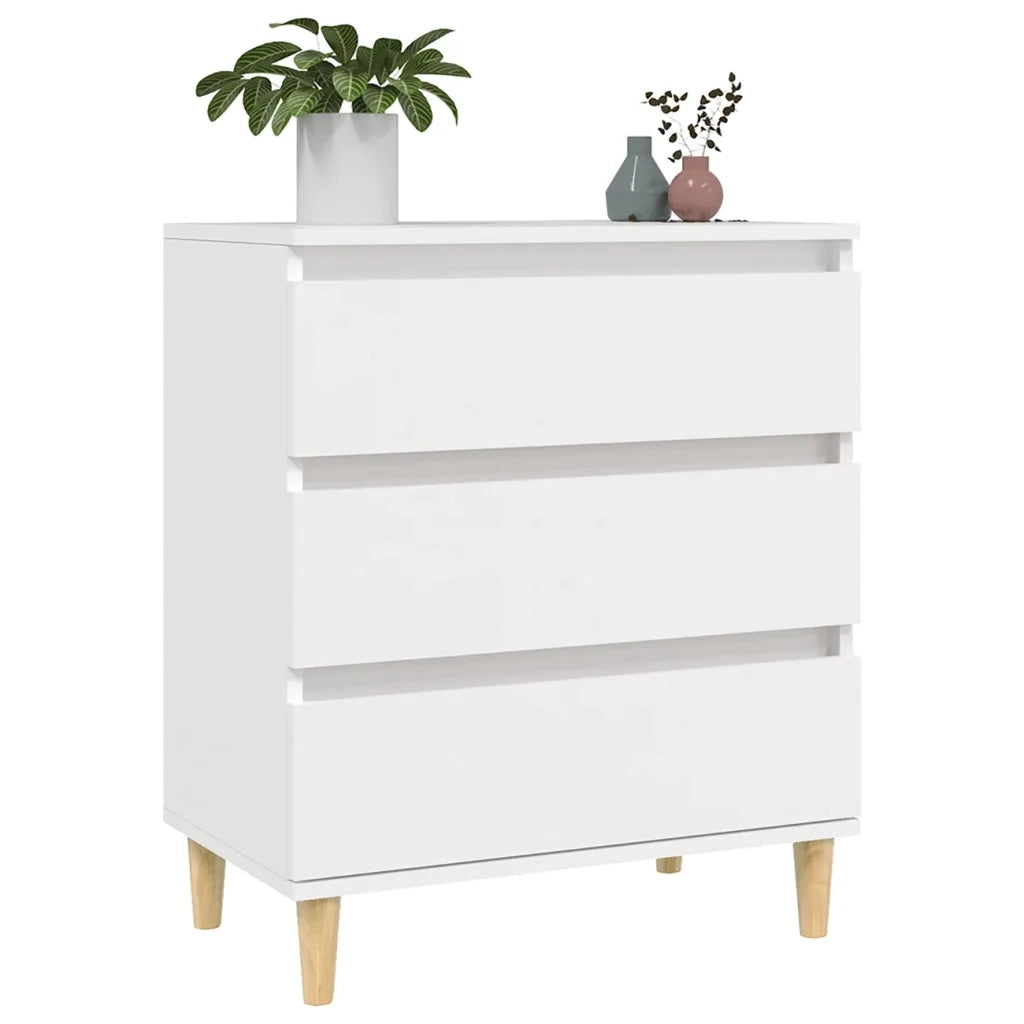 Credenza Bianca 60x35x70 cm in Legno Multistrato cod mxl 5759