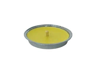 CITRONELLA PICCOLA IN CIOTOLA DI ALLUMINIO- - ø cm.11x2h. - 60 pezzi LAPILLO