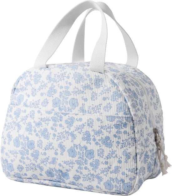 Borsa da picnic portatile da 7 litri, borsa pranzo isolata, borsa da picnic con doppia chiusura, grande borsa da picnic per la scuola
