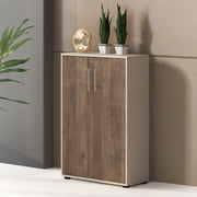 Parabita, Armadio Multiuso 2 Ante 2 Ripiani, 79x118h cm Beige
