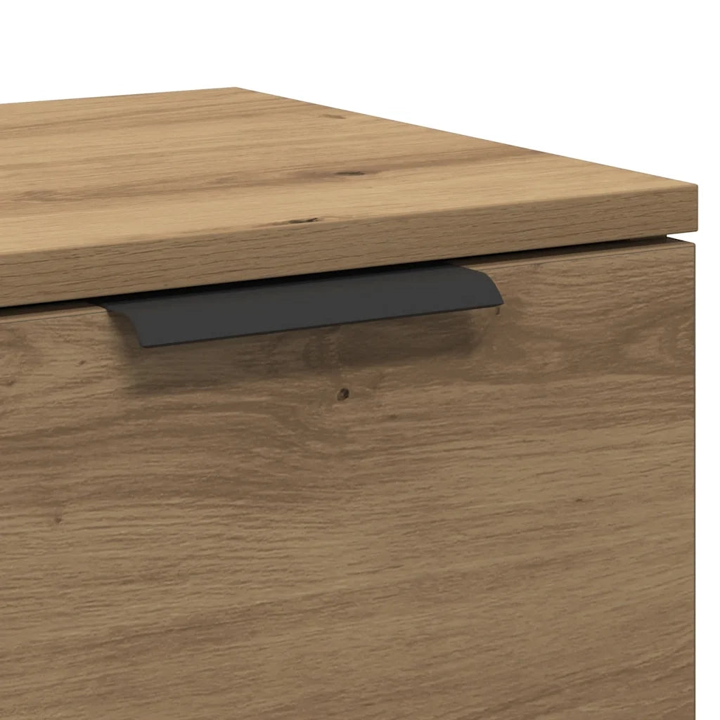 Credenza Rovere Artigianale 60x30x70 cm in Legno Multistrato