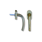 Ghidini 744577001 Milena Martellina DK Q7 x 40 mm per Finestre Anti-ribalta colore Ottone Lucido