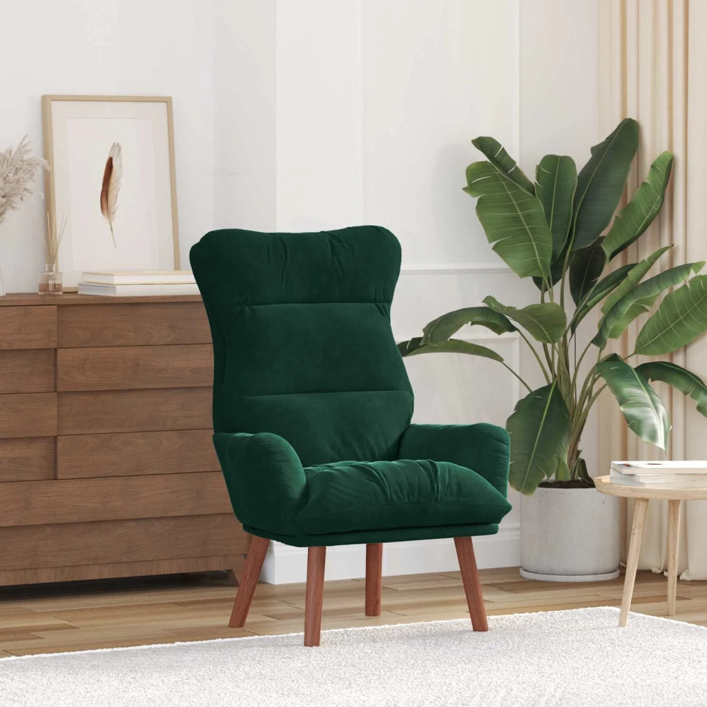 Divano Sedia-Poltrona Verde Scuro 69 x 74 x 93 cm Velluto 838344