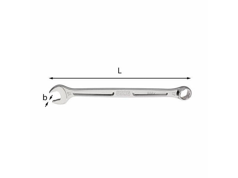 Chiavi combinate Usag 285X con forchetta ed anello speciali 15 gradi - 13