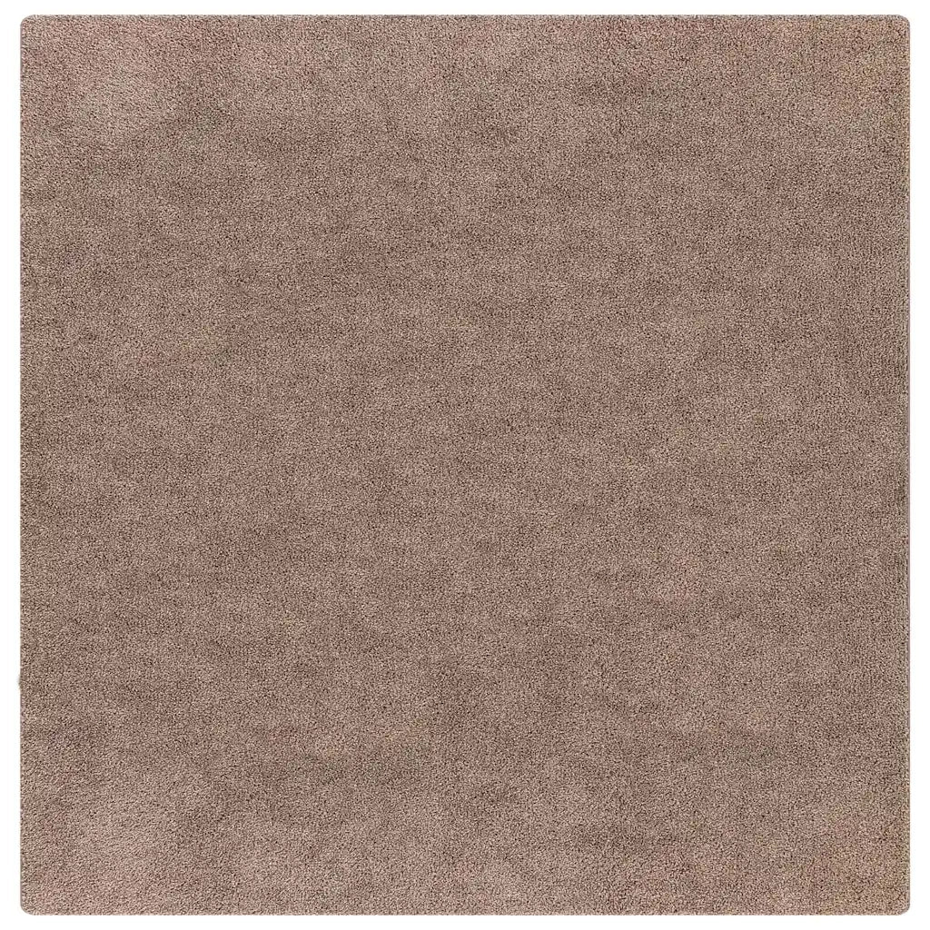 Tappeto Shaggy Antiscivolo Marrone 160 x 160 cm PP 4019794