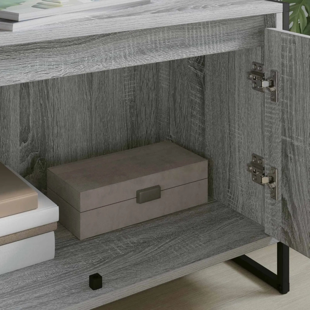 Mobile TV Grigio Sonoma 140 x 36 x 49.5 cm Legno multistrato