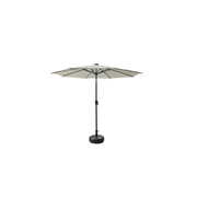 Ombrellone Benjamin alluminio palo centrale tondo ø3h2,4m antracite con led