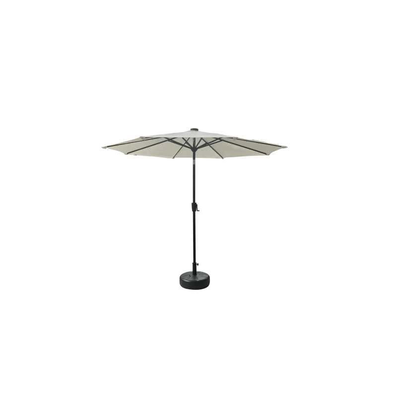 Ombrellone Benjamin alluminio palo centrale tondo ø3h2,4m antracite con led