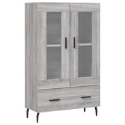 Buffet credenza cassettiera armadio mobile contenitore organizer cucina soggiorno salotto rovere Sonoma alto 69,5 x 31 x 115 cm legno ingegnerizzato grigio 02_0035395