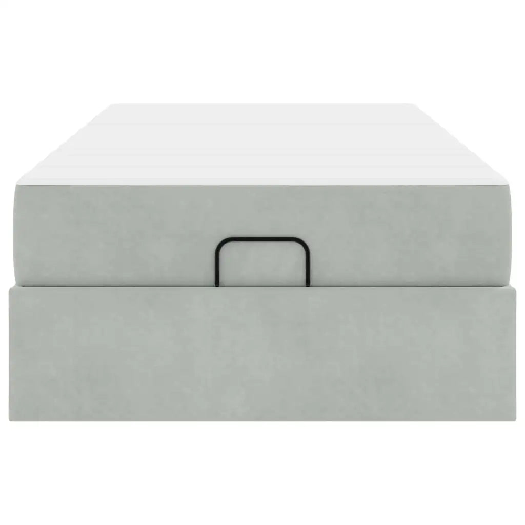 vidaXL Struttura del letto Grigio chiaro 80 x 200 cm Velluto