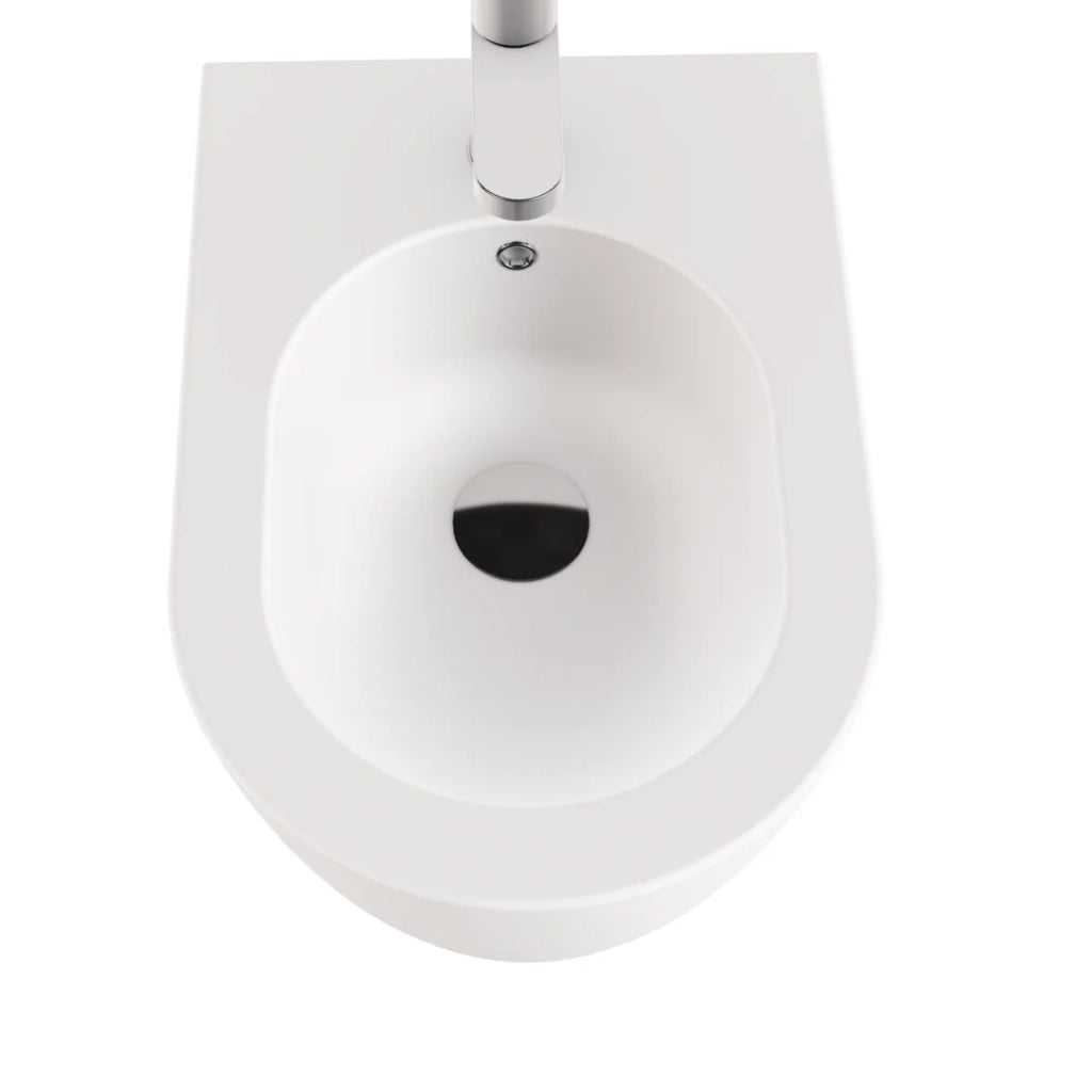 Azzurra Ceramica "Comoda" Coppia Di Sanitari Sospesi Bianco Opaco Senza Brida