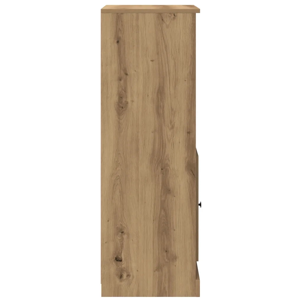Credenza Rovere Artigianale 36x35,5x103,5 cm Legno Multistrato