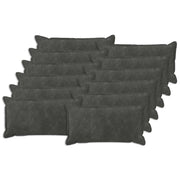 Cuscino con cuscino HOUTEN 12 pz Antracite Fleece in microfibra 934023