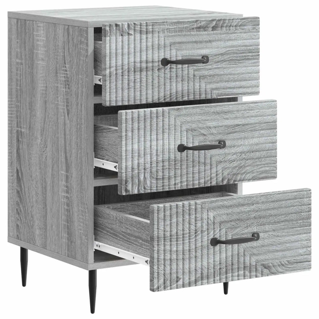 Armadio da Notte con cassetto Grigio Sonoma 43 x 41 x 66,5 cm 894791