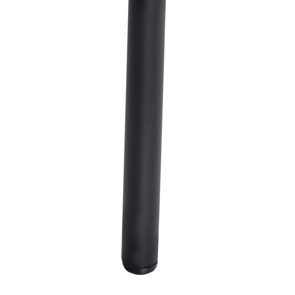 Set di 2 sedie da bar Rivestimento in bouclé tortora Gambe in metallo nero Sgabelli senza braccioli Schienale curvo Sala da pranzo moderna Cucina