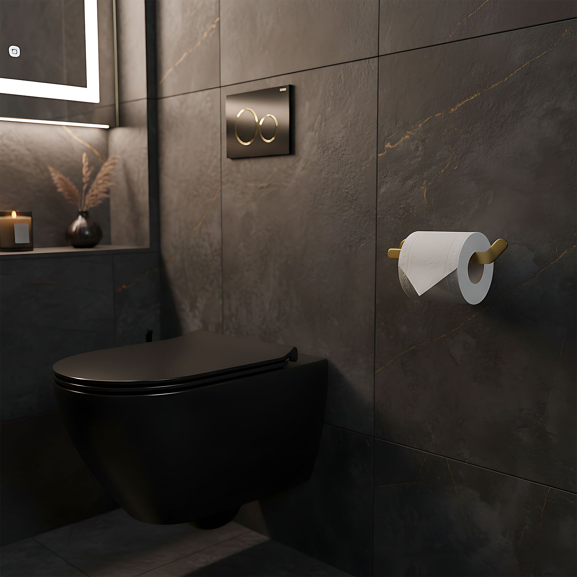 Porta Carta Igienica 109 Til Brush Gold