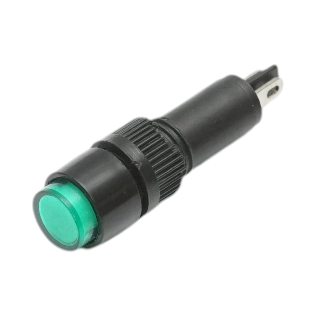Indicatore di segnale industriale LED verde 220V Ø 8mm Breckner Germany