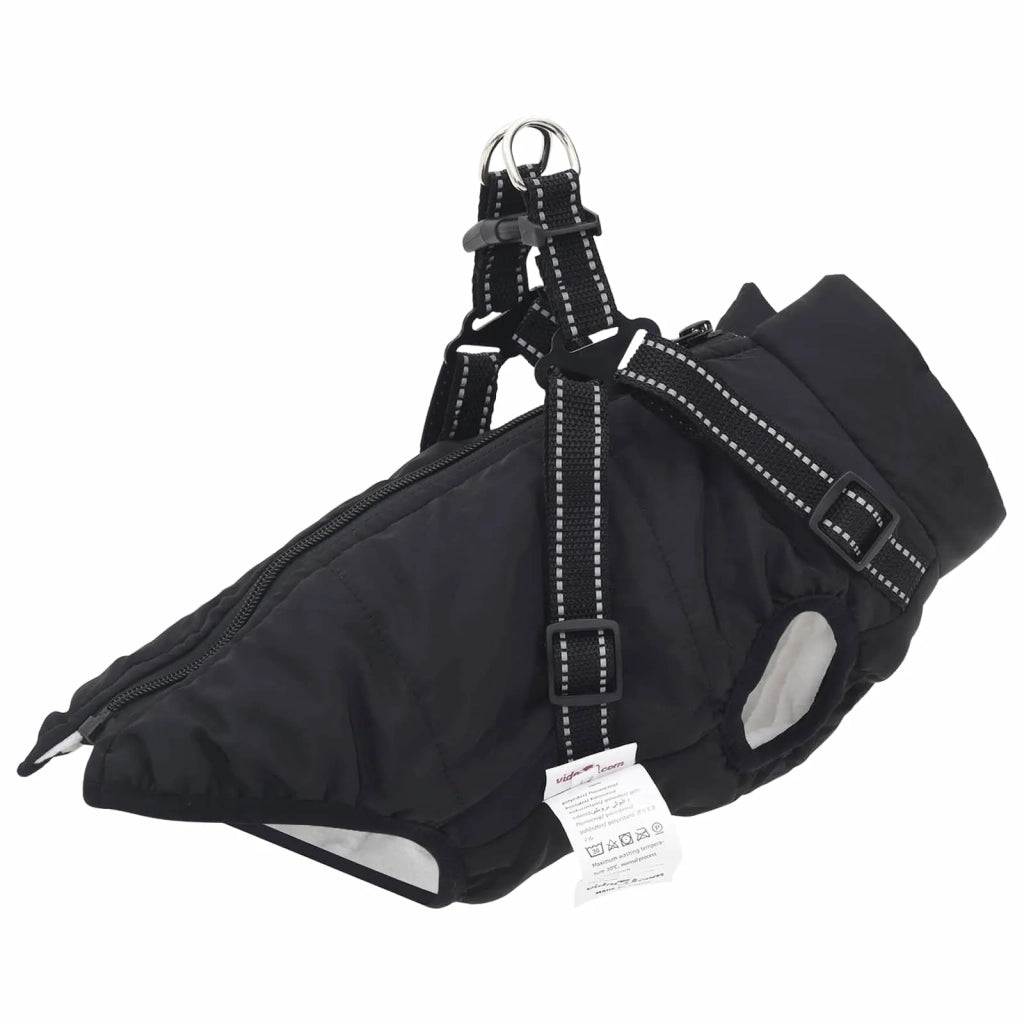Cappotto per Cani Nero L32 Pile e Poliestere CFW8371873