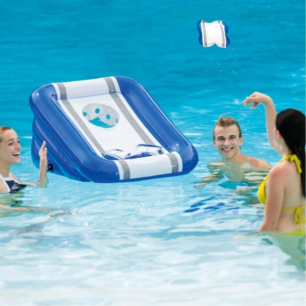 Trade Shop - Basket Palla Canestro Gonfiabile Bambini 86 X 71 X 42 Cm Mare Piscina Giardino -