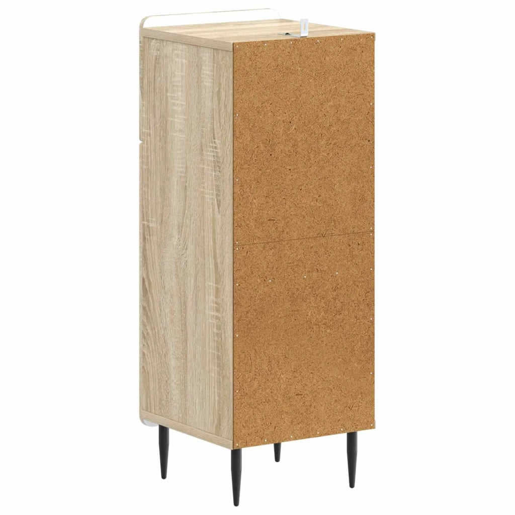 Mobiletto da Bagno HAARLEM Rovere Sonoma 30 x 31 x 80 cm 896827