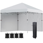 Gazebo da giardino pieghevole ¨C zephmum ¨C 2 paroi laterali, protezione UV