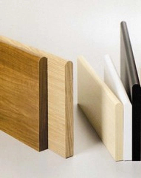 MENSOLA IN LEGNO 5 PZ. BORDO TONDO CM.80X20X1,8 COLORE ROVERE SBIANCATO