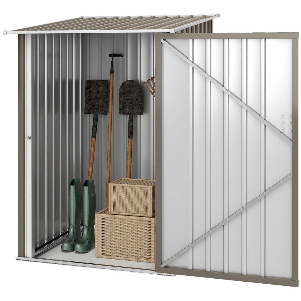 Casetta da Giardino in Acciaio ¨C zephmum ¨C Grigio 100x103x160 cm
