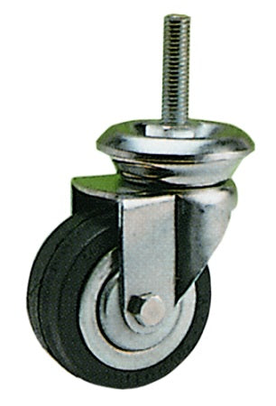 RUOTA MOB. PERNO MA 10X25 PESANTE MM.60ART.112 (EX150B)