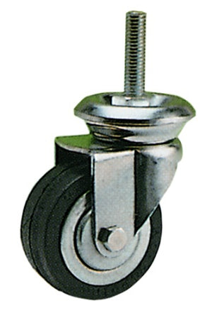 RUOTA MOB. PERNO MA 10X25 PESANTE MM.60ART.112 (EX150B)