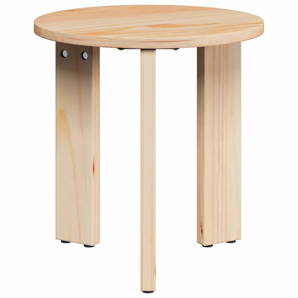 vidaXL Tavolino da salotto 3 pcs Naturale 47.5 x 47.5 x 27 cm