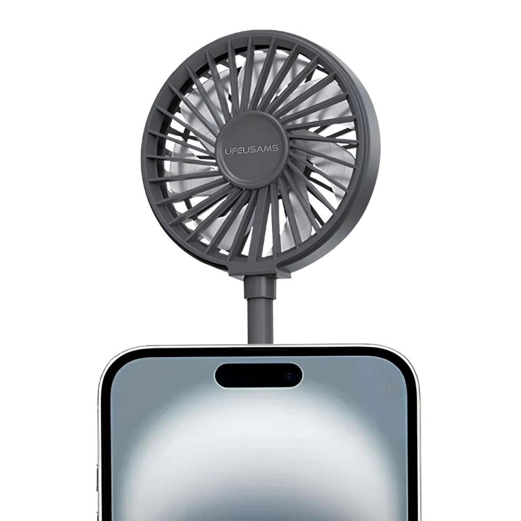Ventilatore portatile a 3 velocità con fissaggio magnetico e supporto Nero Usams