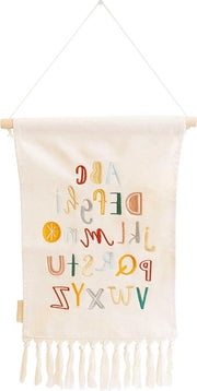 Decorazione per Parete per Bambini - Tappeto Alfabetico Boho - Set 1