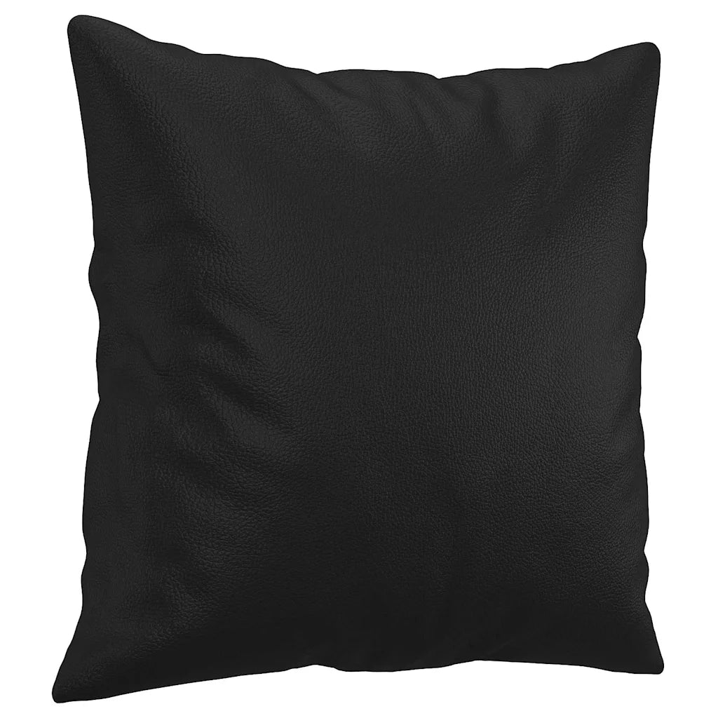 Cuscini Decorativi 2 pz Nero 40x40 cm in Similpelle CFW5409220
