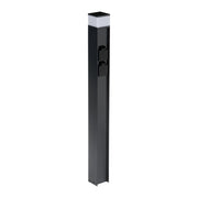 Paletto giardino 80cm nero quadrato G9 IP44 Kanlux