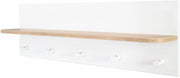 Supporto a muro con 5 ganci e pannelli, dimensioni: 29 x 90 x 16,5 cm