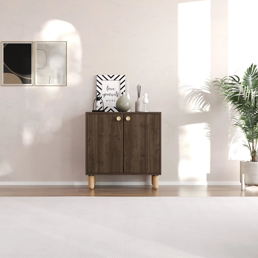 Madia Pontida, Credenza un Ripiano, 72x36x73h cm Marrone Noce
