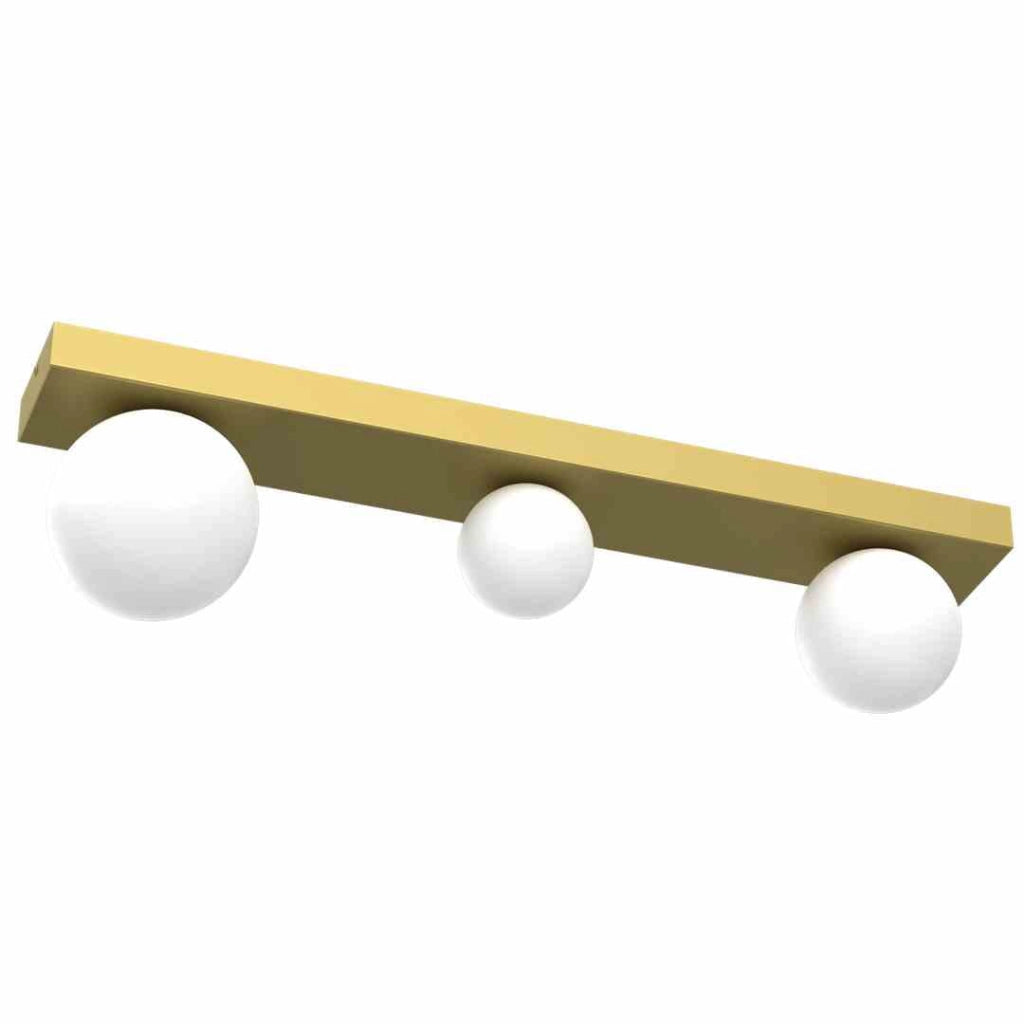 Plafoniera Milagro Bibione 3xG9 oro/bianco metallo