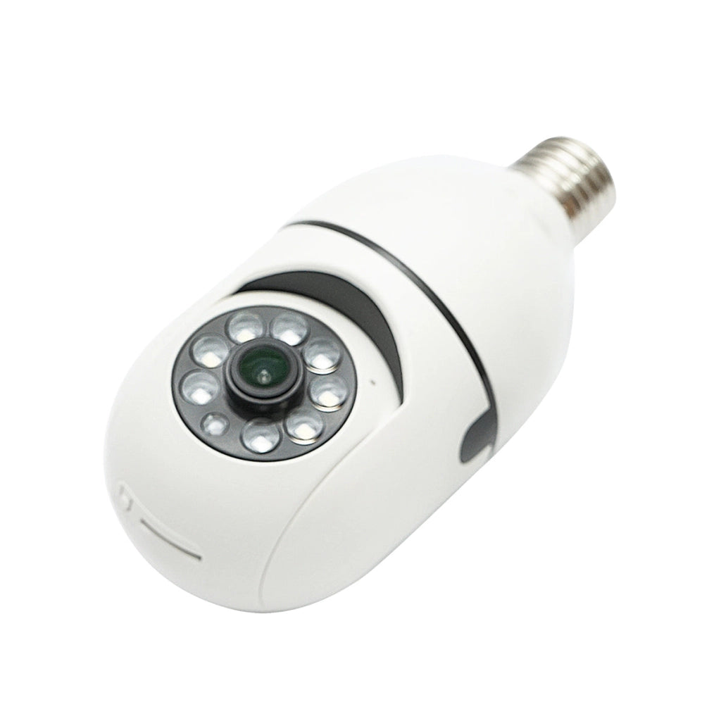 Telecamera di videosorveglianza PTZ con lampadina intelligente, WIFI 2.4G 1080P, tipo lampadina E27 con sensore di movimento e applicazione Tuya
