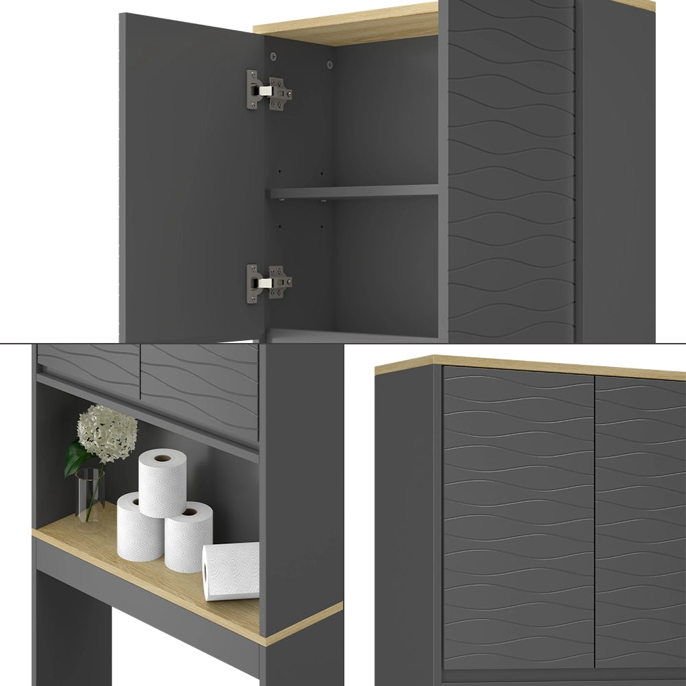 Vicco Mobiletto da toilette Antracite 60 x 163 cm