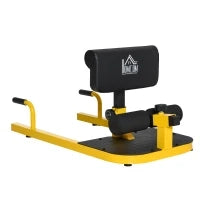 Macchina per Squat 3 in 1 Regolabile con Piedini Antiscivolo, 50x97x44.5-56.5cm, Giallo