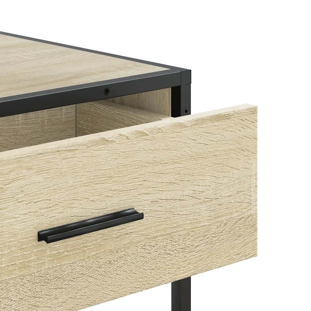 Tavolo Consolle Rovere Sonoma 90x35x80 cm in Legno Multistrato