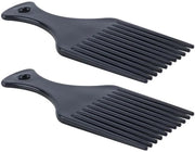 Afro-haarkam - 2 Stuks - Resistente al Calore - Denti Larghi - Sciogliente - Leggero - Adatto per Capelli Ricci e Spessi