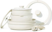 Set di cottura antiaderente - utensili da cucina multiformi - 8 pezzi - granito