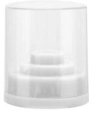 Organizzatore per punteruoli - Display per punteruoli - Impermeabile e trasparente - Bianco - Visualizzatore per punteruoli - Adatto per attrezzature manicure